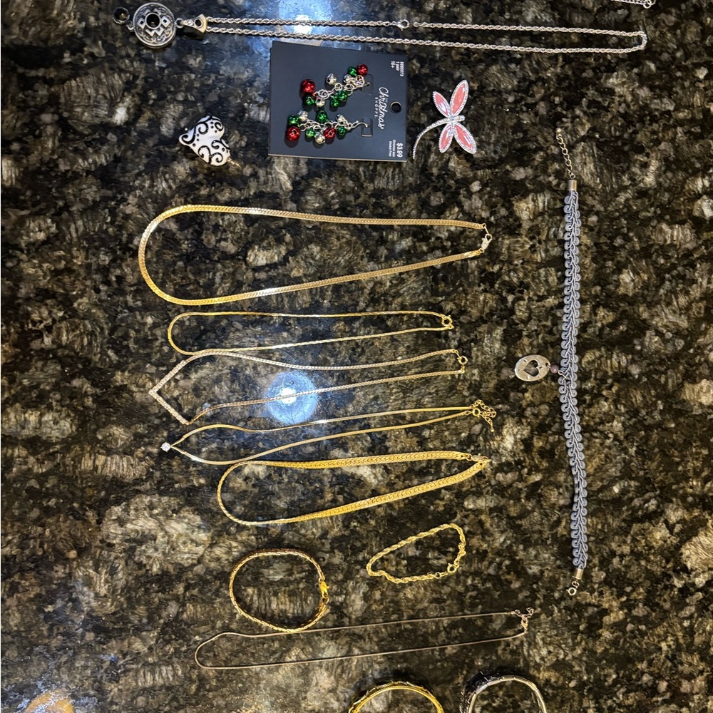 Costume Gold and Silver Jewelry Set